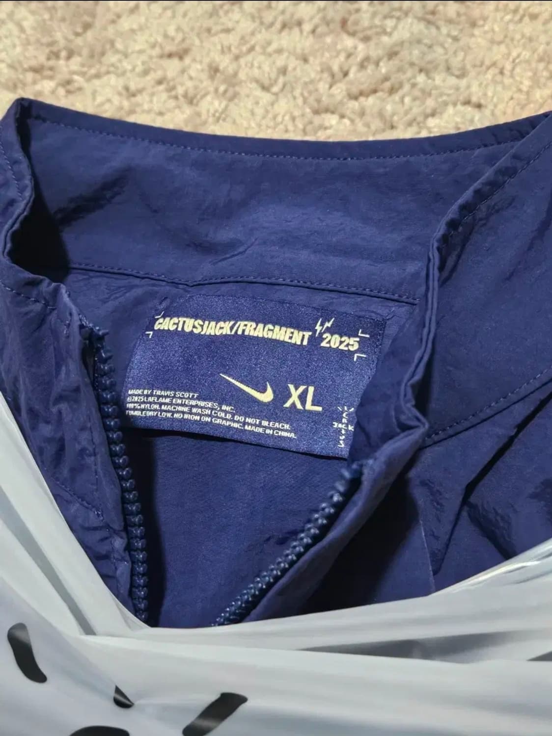 프라그먼트 히로시 x 캑터스잭 트래비스 스캇 윈드브레이커 집업 자켓 xl 상품이미지2