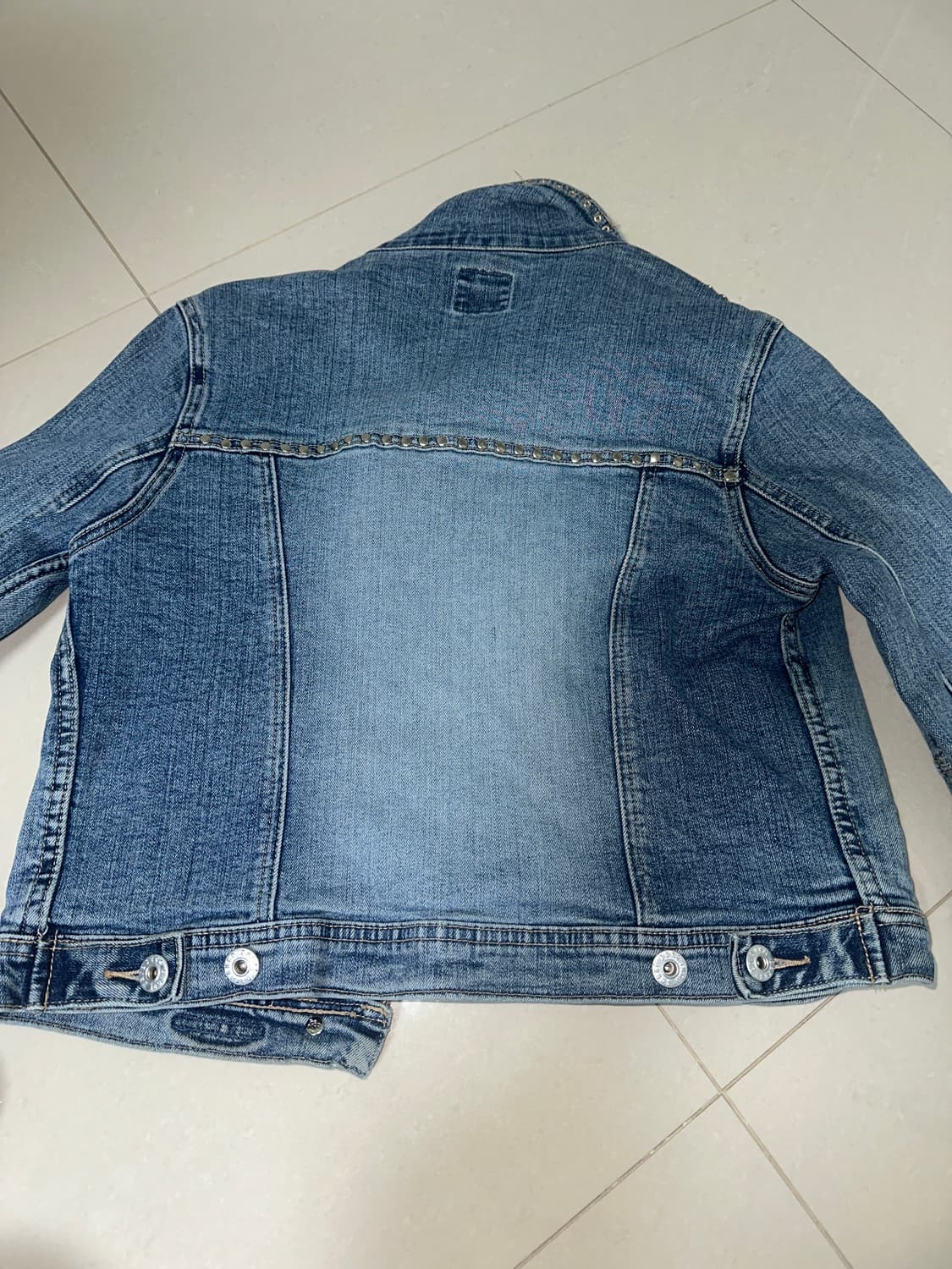 파라수코 크롭 청자켓 상품이미지4