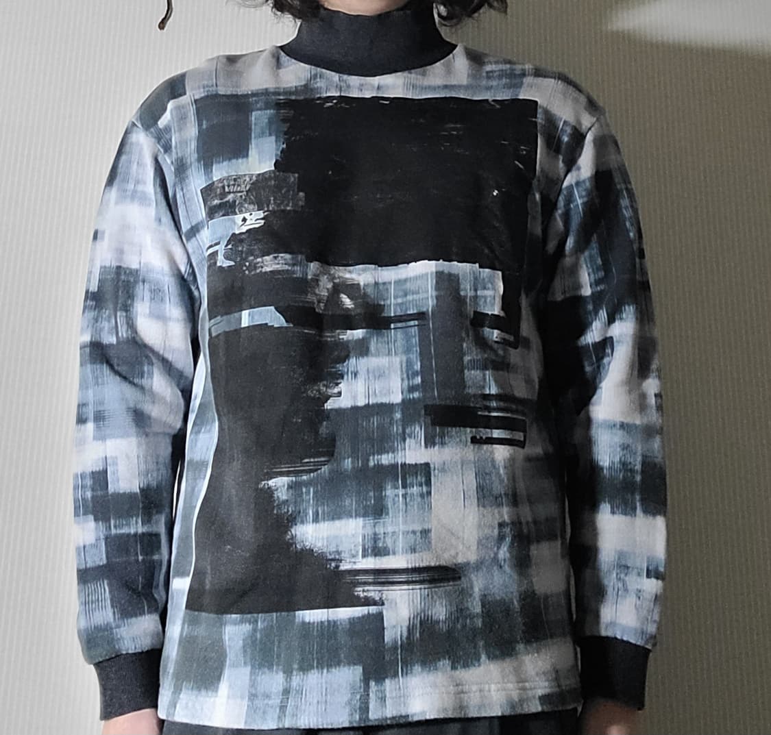 탁 하이넥 콜라주 롱슬리브 상품이미지5