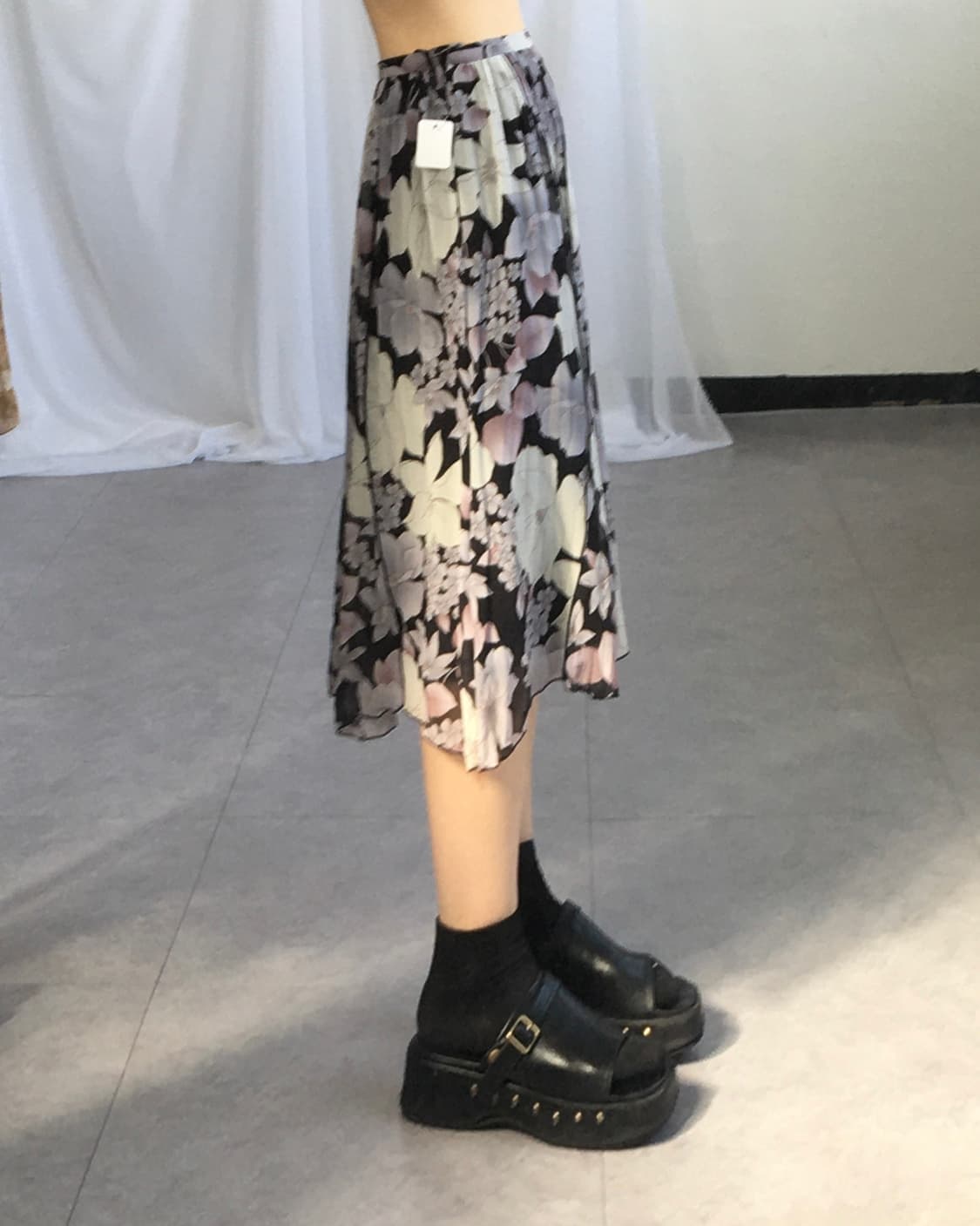 Flower pattern skirt 상품이미지5