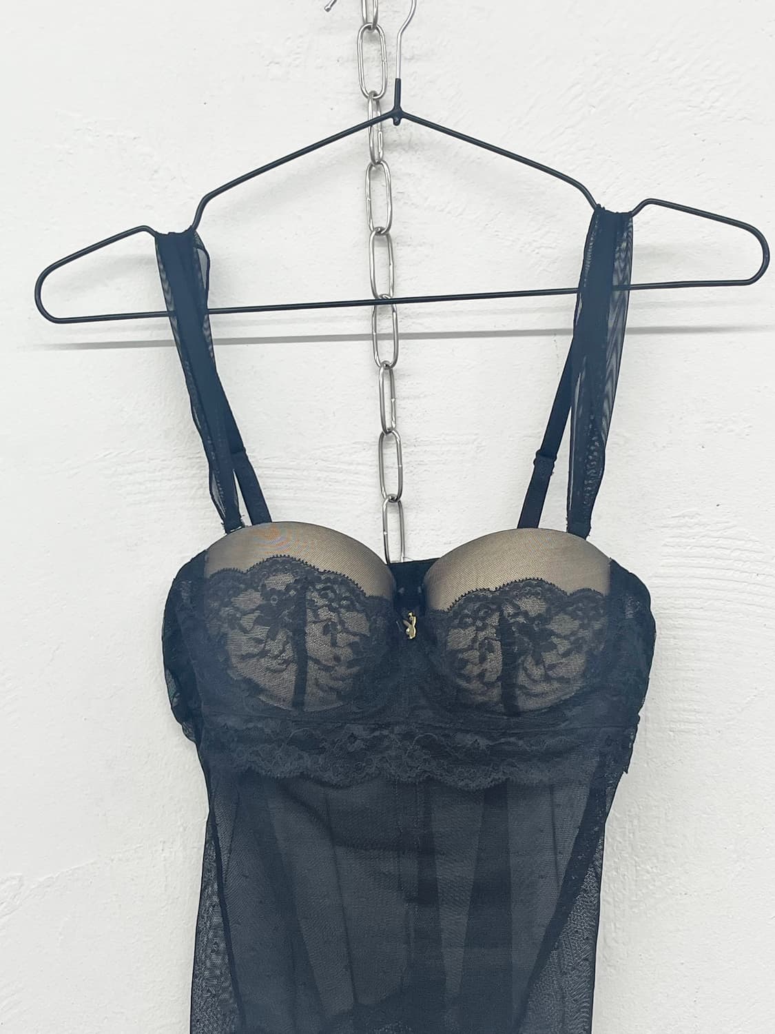 플레이보이 블랙 레이스 코르셋 상품이미지5
