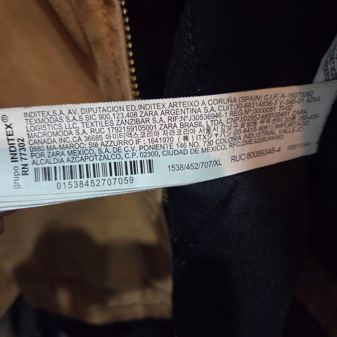 자라 스트럭처 점퍼 샌드베이지 상품이미지8