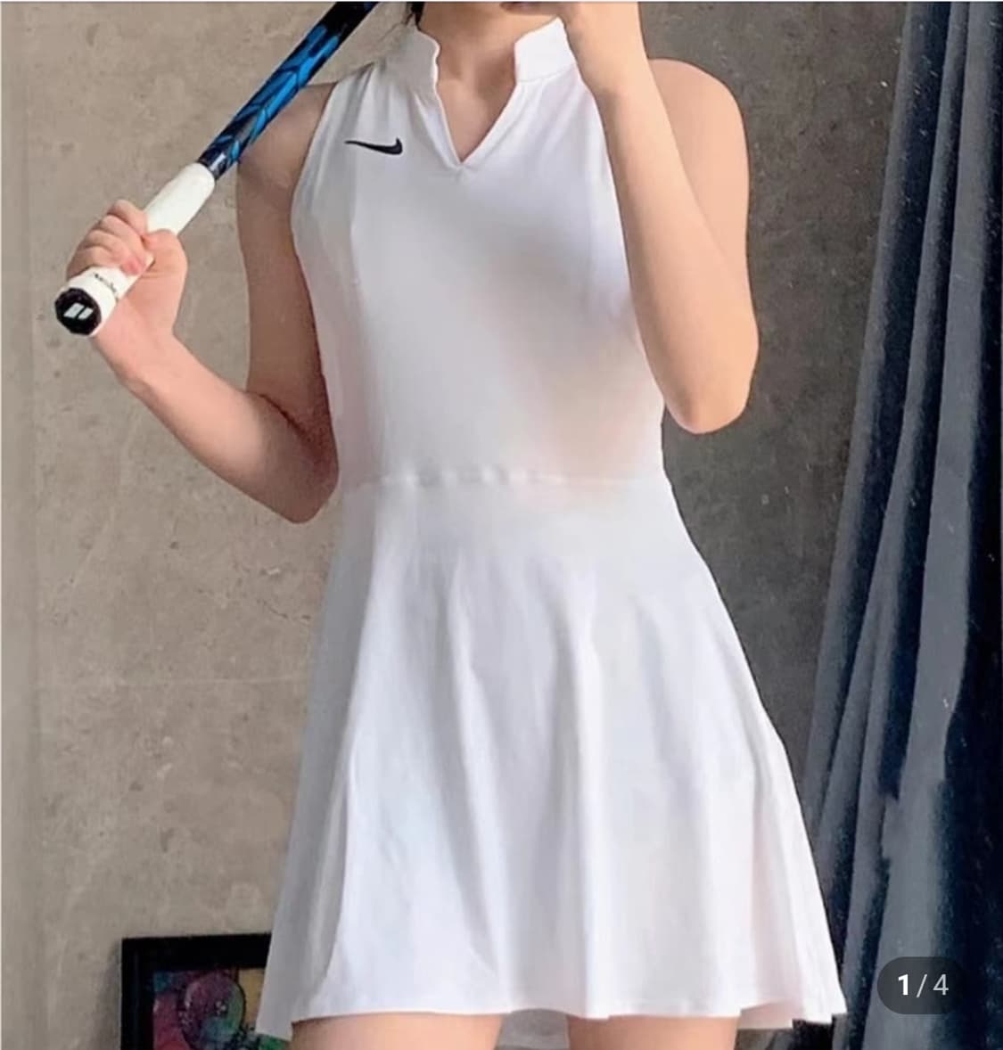 M)나이키 드라이핏 빅토리 테니스원피스 M 국내매장판 상품이미지6