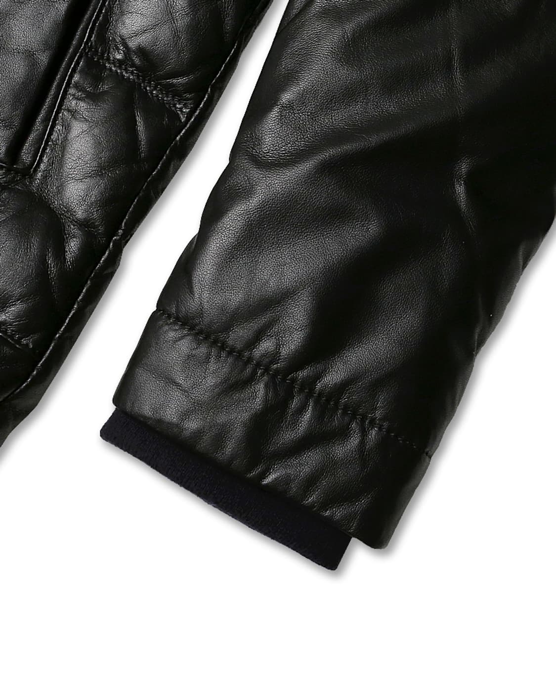 맨온더분 [Man On The Boon] 블랙 천연 양가죽 구스다운 패딩 상품이미지5