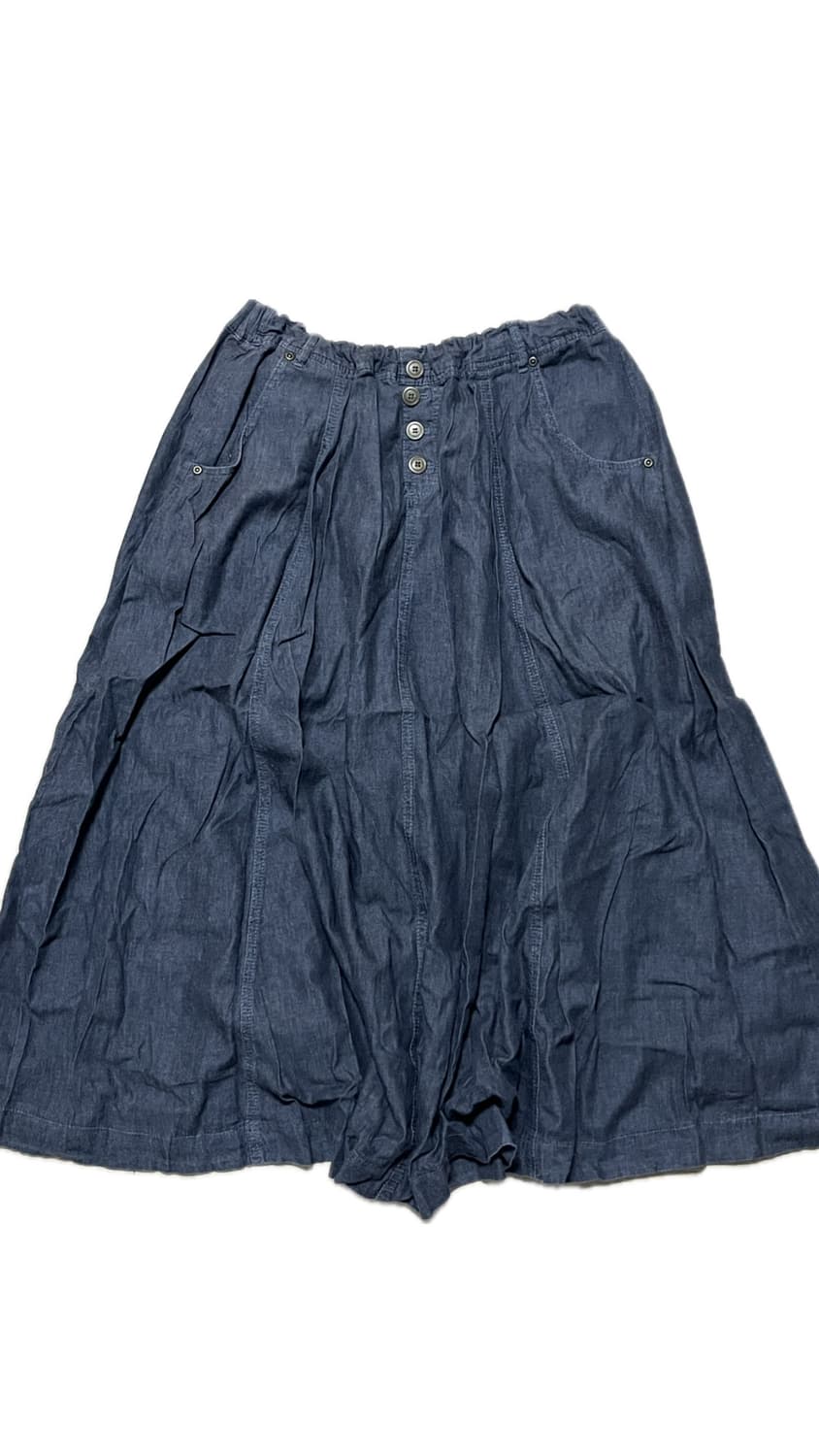 단추 포인트 밴딩 스커트 상품이미지1