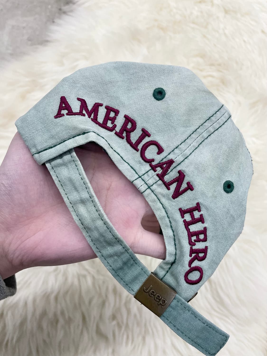지프 민트 워싱 자수 캡 상품이미지6