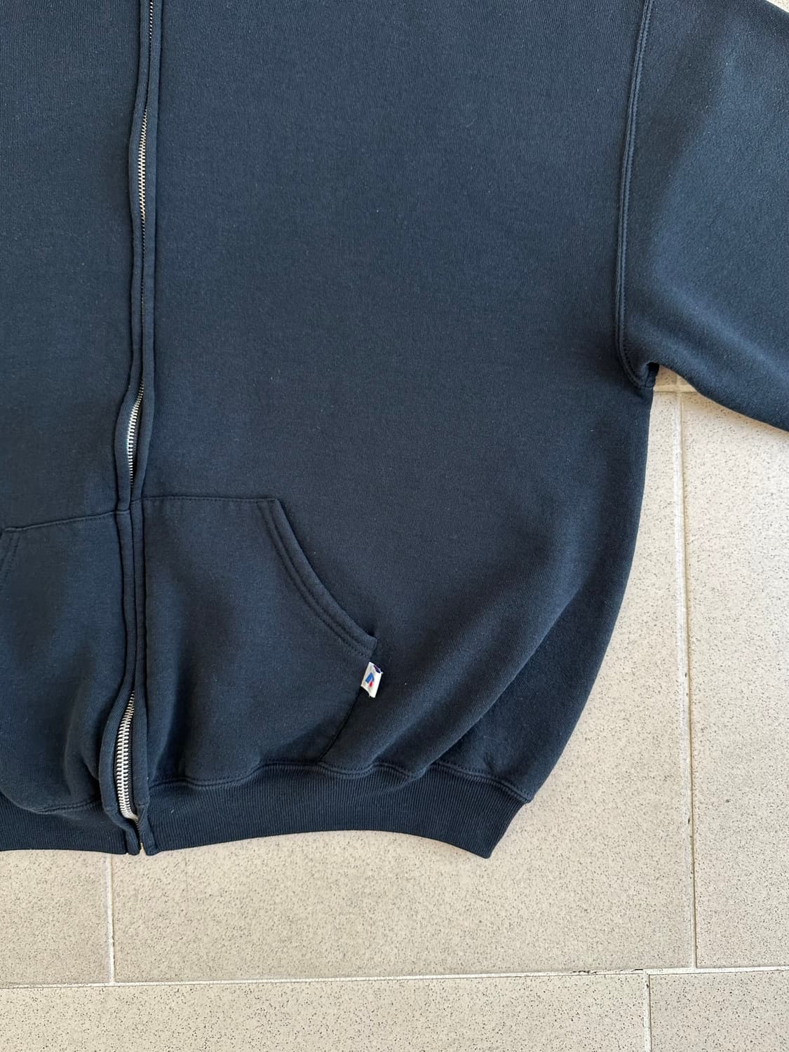 00s 빈티지 러셀 후드집업 블랙 XL 상품이미지3