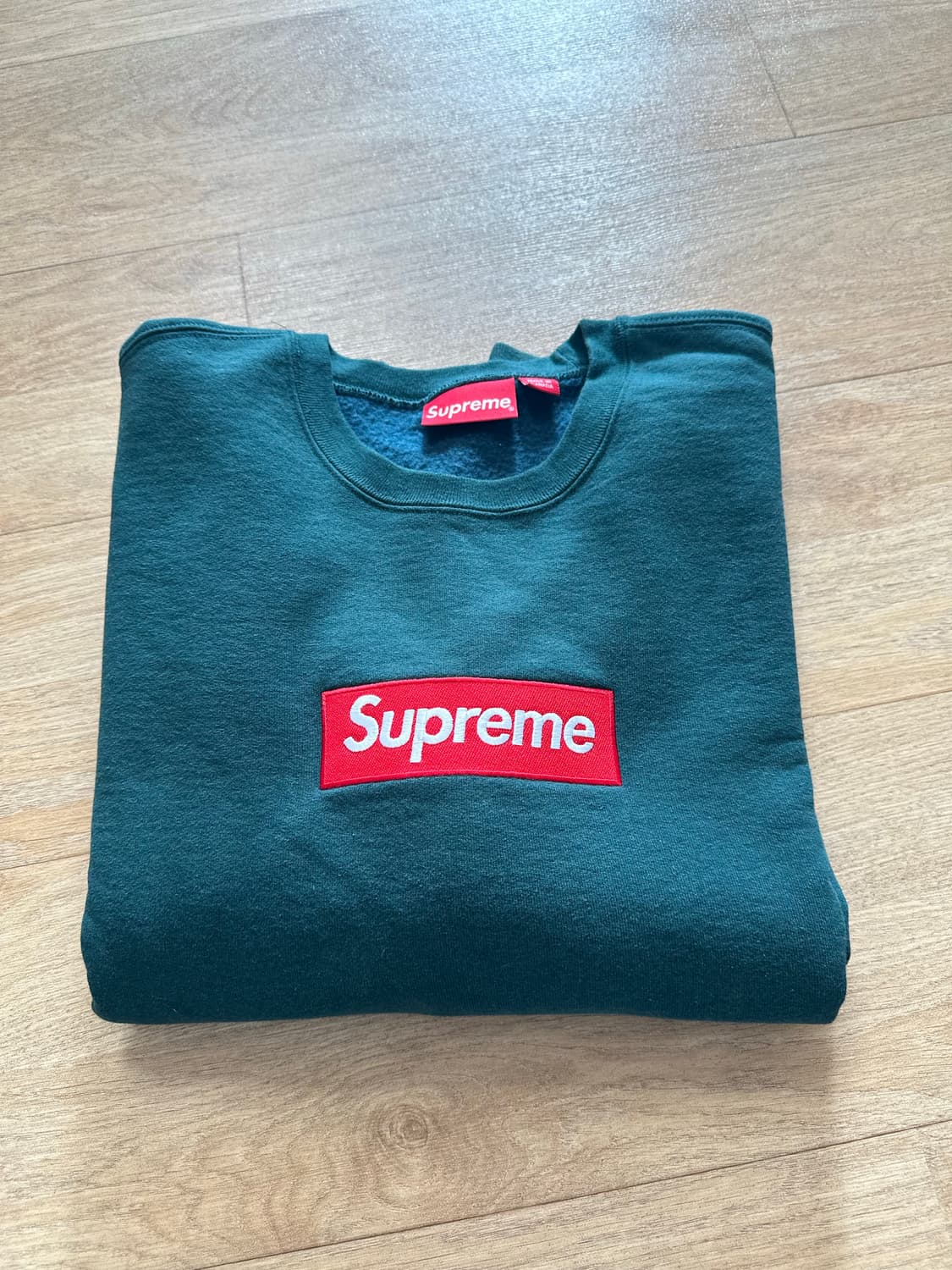 슈프림 박스로고 맨투맨 다크파인 상품이미지3