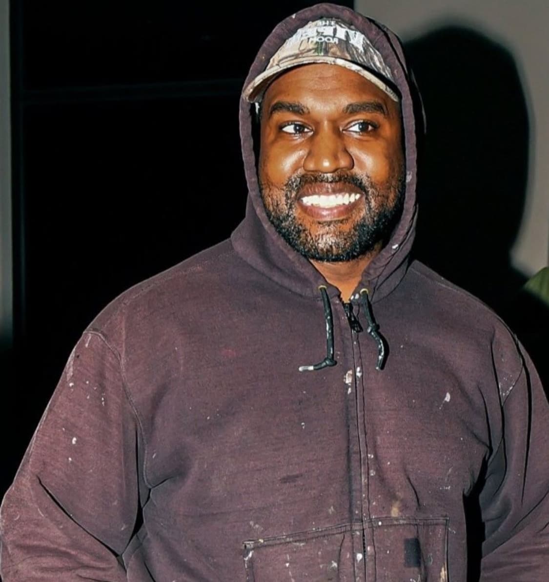 빈티지 칼하트 페이디드 다크 브라운 써멀 후드집업 상품이미지1