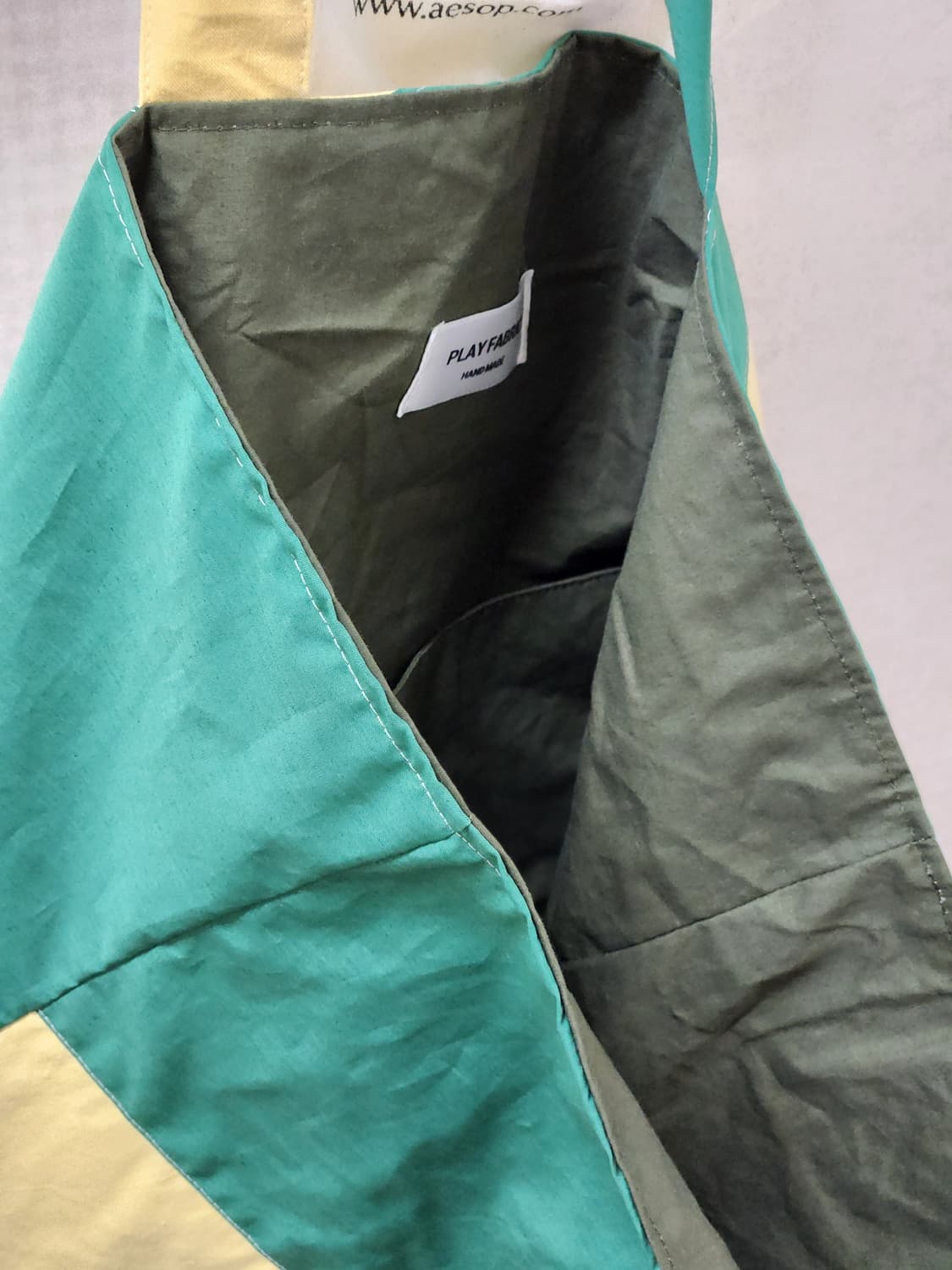 양면 배색 빅사이즈 보부상 숄더백 상품이미지4