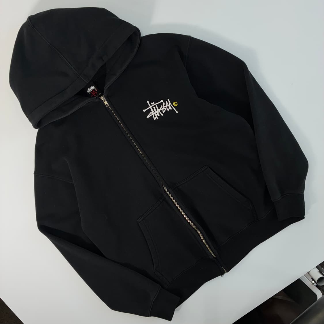 Stussy  스투시 90,s C스탁 블랙 후드티  상품이미지4