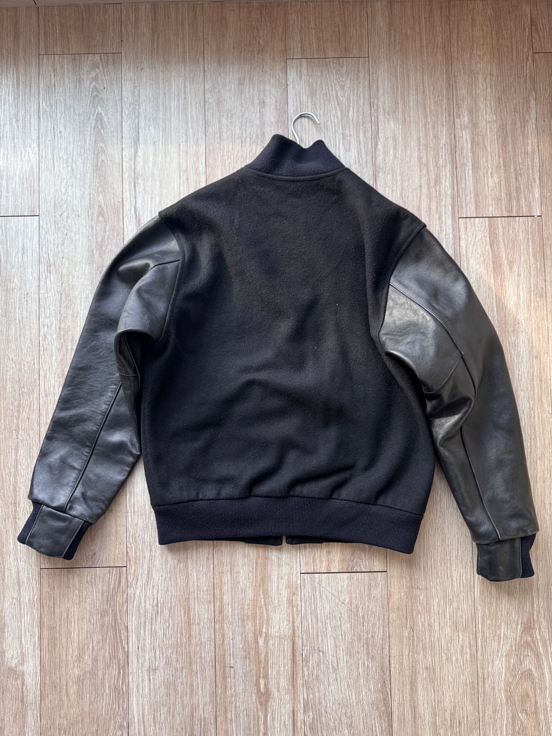 헤리티지 플로스 레더 바시티 자켓 / S 상품이미지4