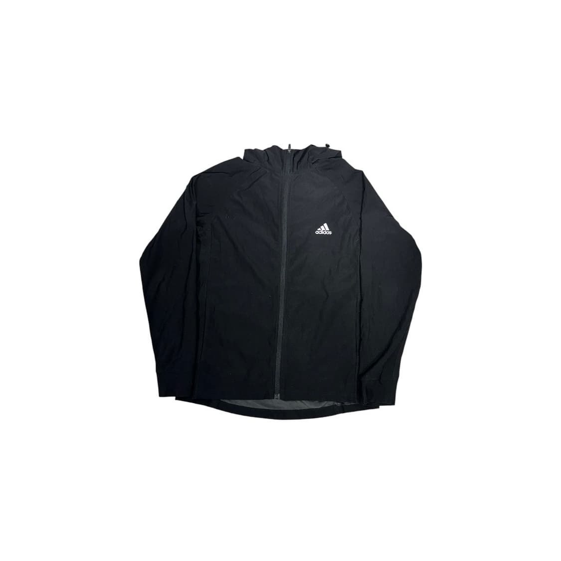 아디다스 블랙 후드 바람막이 로고 트랙 자켓 L 상품이미지5