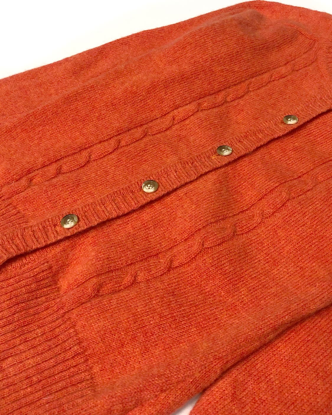 Vintage 오렌지 울 가디건 상품이미지5