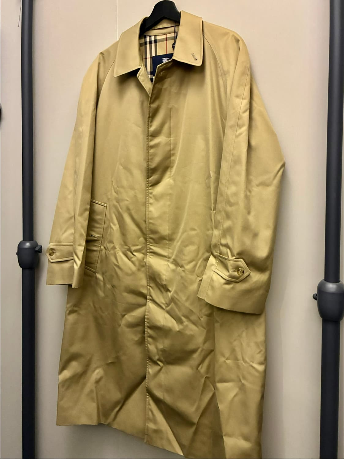 (46R/103)Burberry 버버리 개버딘 발마칸 싱글 트렌치코트 상품이미지2