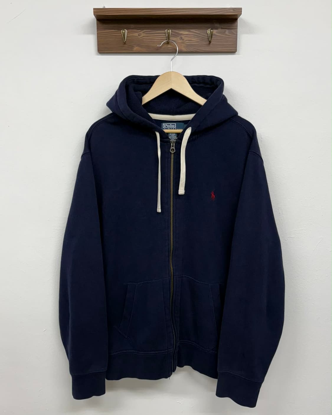 [XXL] 폴로 랄프로렌 네이비 써멀 빅사이즈 후드집업 상품이미지1
