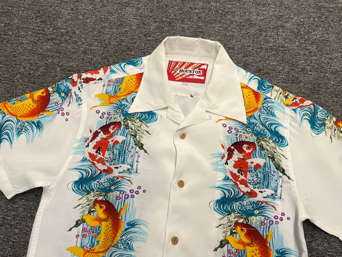 [95] HOUSTON 잉어 프린팅 레이온 셔츠  상품이미지2