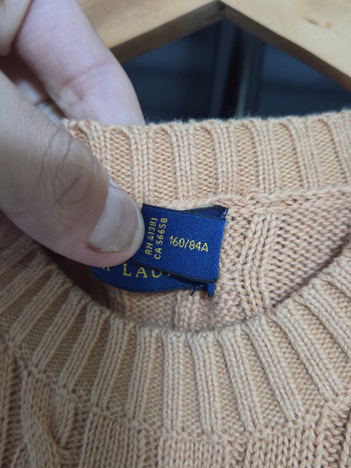 [폴로 랄프로렌] 코튼 케이블 반팔 니트 | 00200 상품이미지4