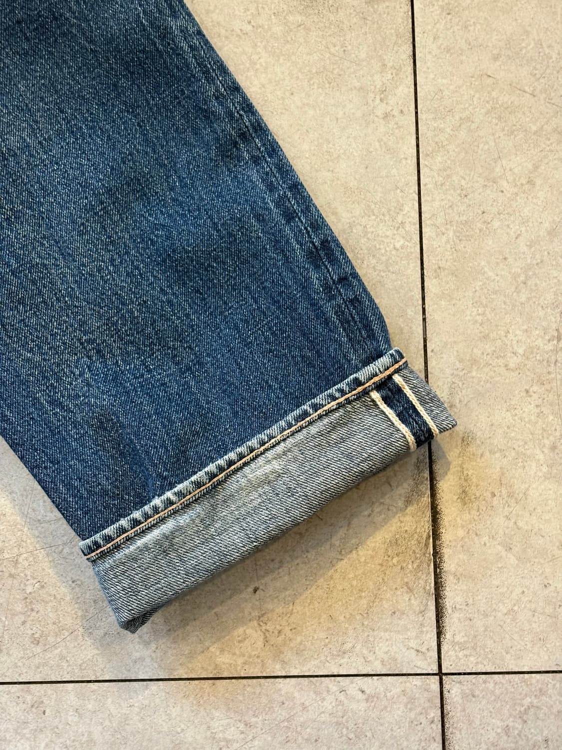 Denime 드님 셀비지 데님 스트레이트 팬츠 상품이미지6