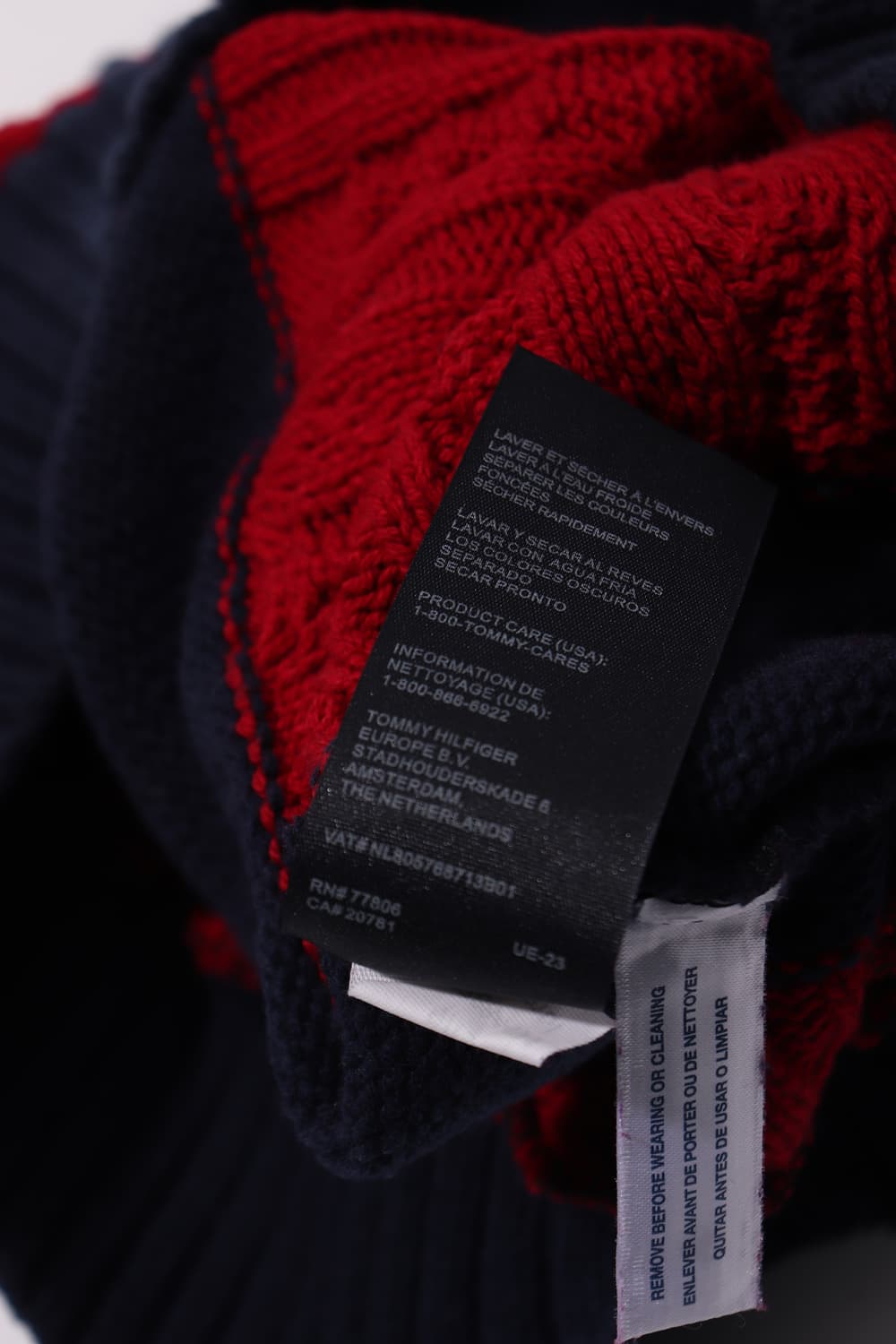 TOMMY HILFIGER 꽈베기 단가라 니트 women S 상품이미지6