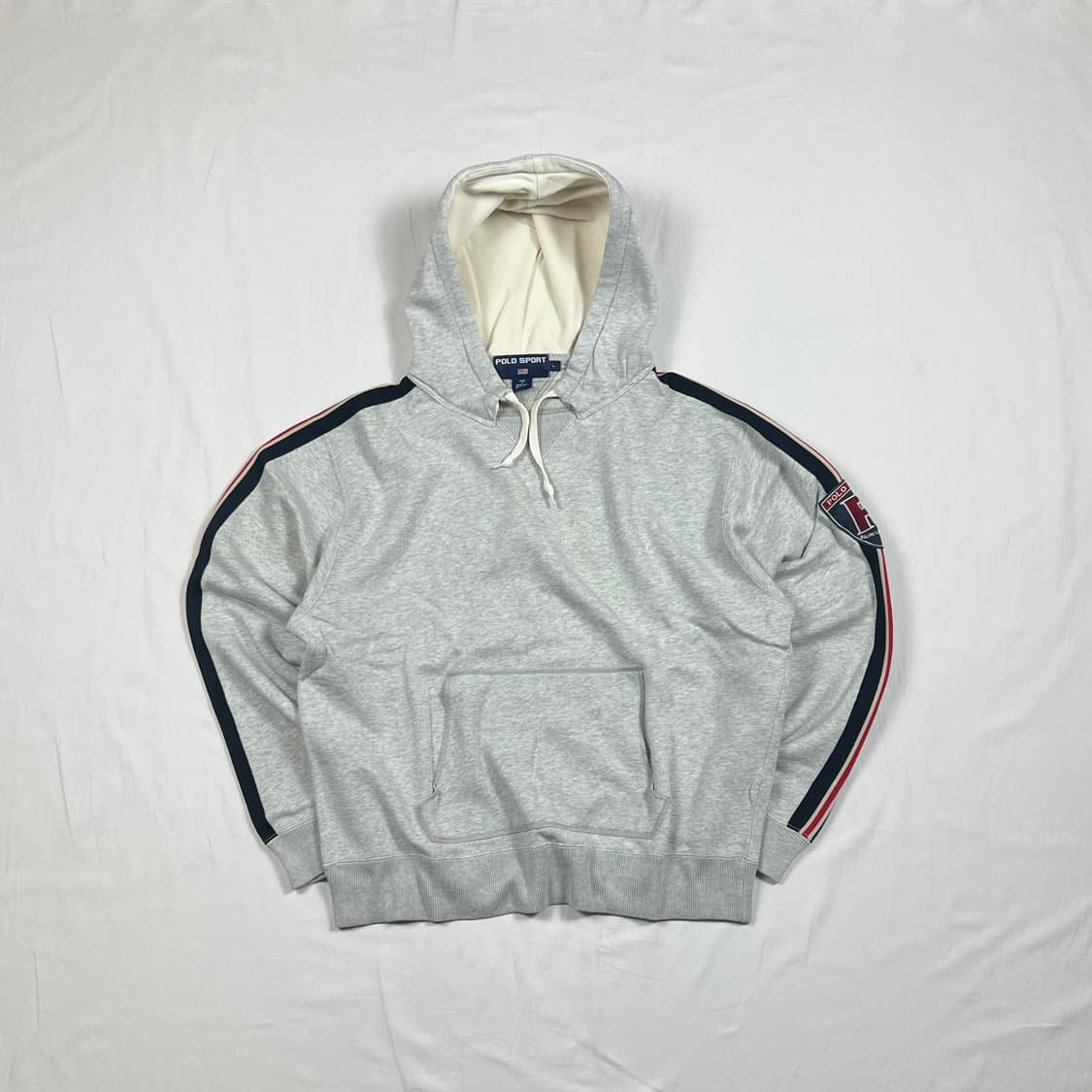 90‘s 폴로스포츠 polo sport p 로고 쉴드 패치 후드티 상품이미지1
