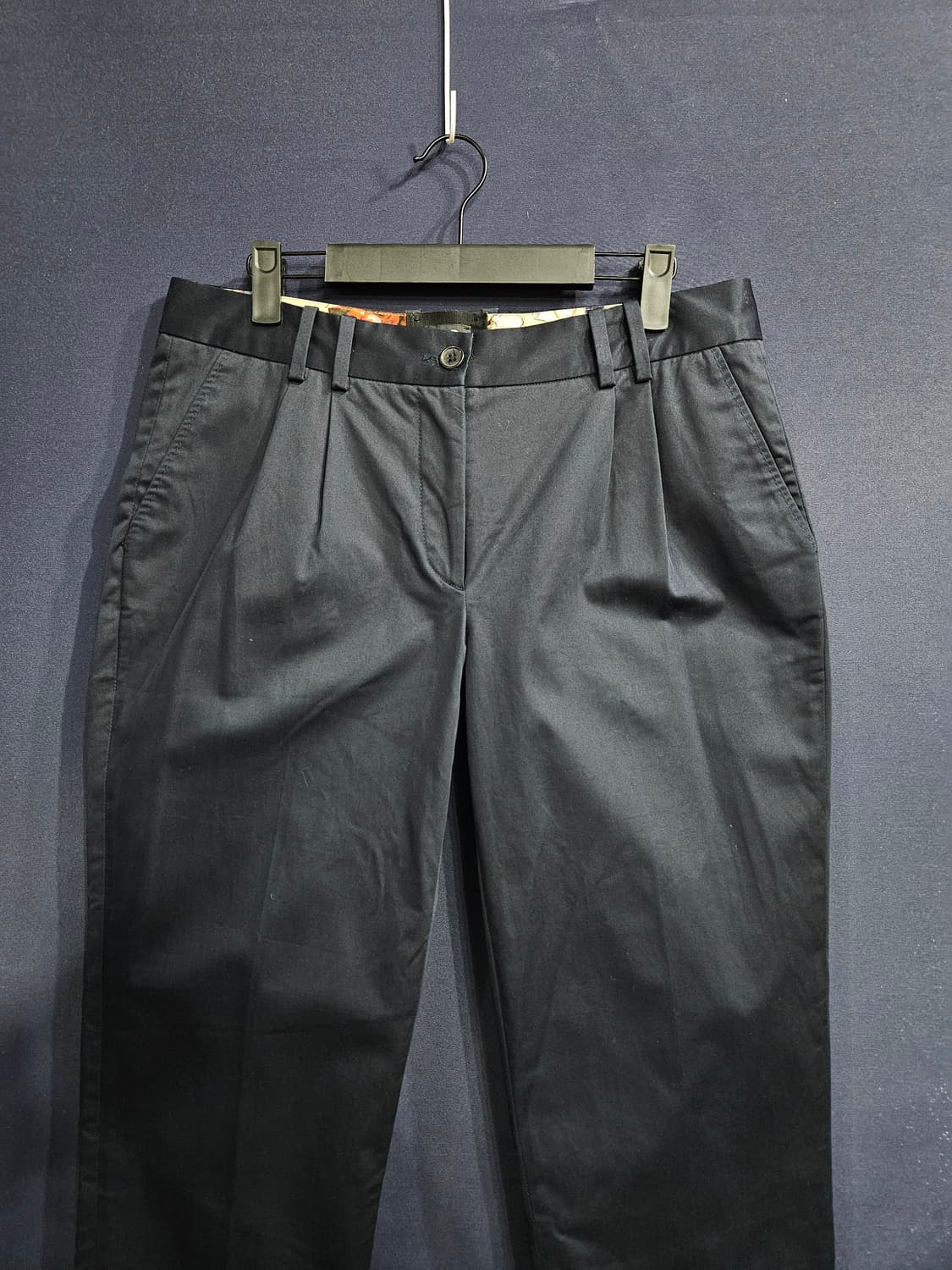 돌체앤가바나 다크네이비 남성 허리 32 롤업 면팬츠  상품이미지7