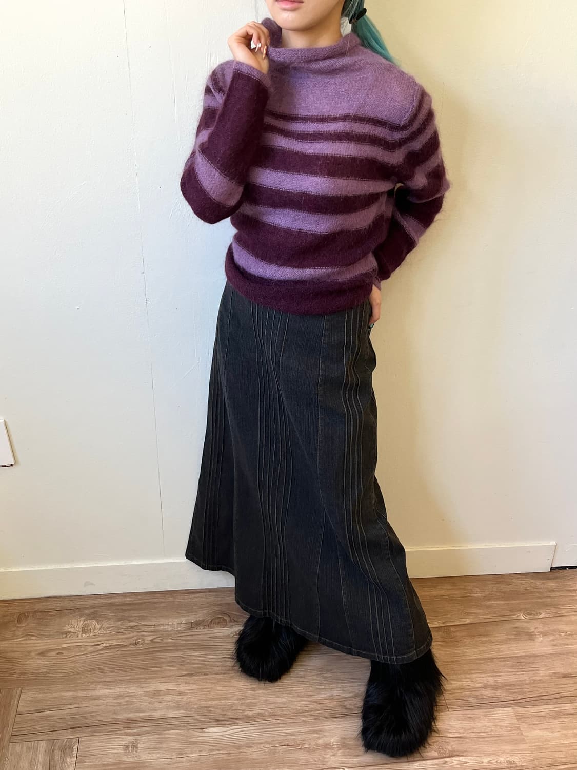 AMISTA 모헤어 터틀넥 상품이미지5