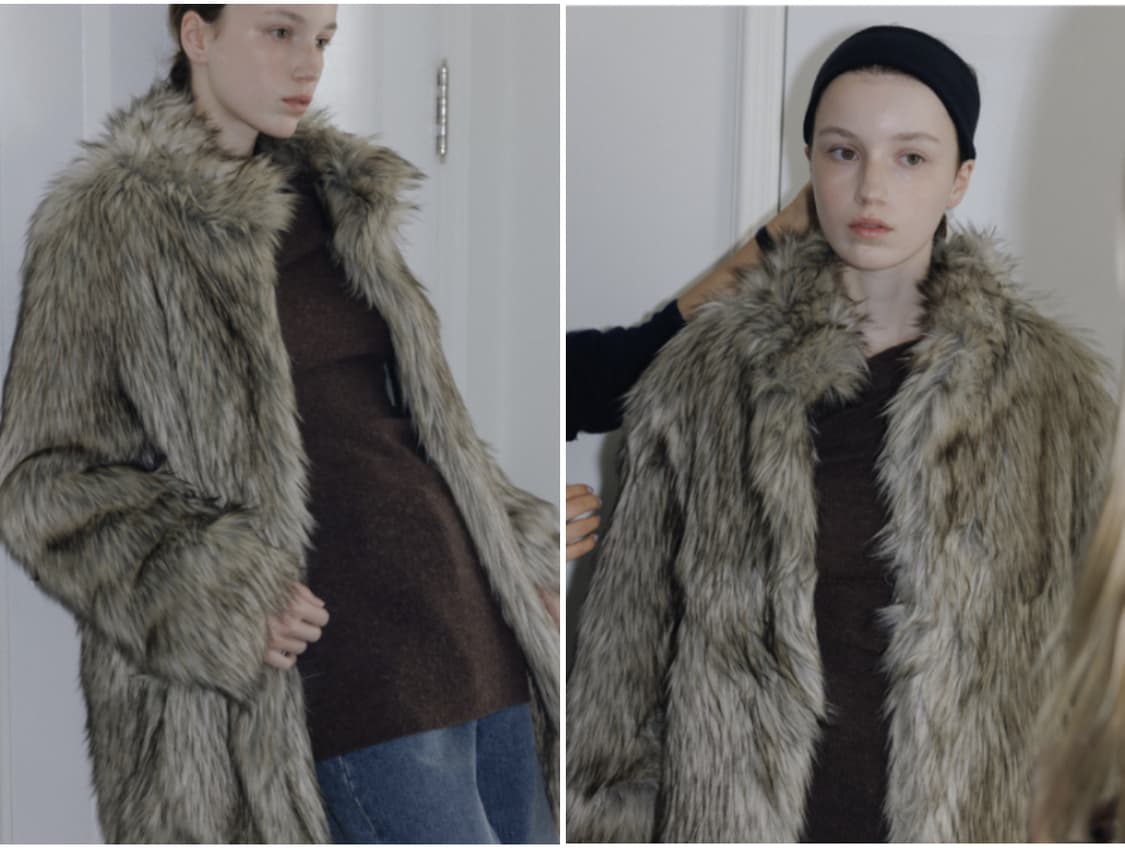 스튜디오테이블 퍼코트 퍼자켓 Long hair fur coat 상품이미지3