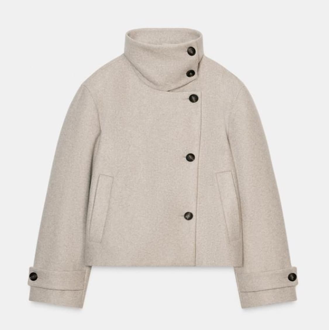 자라 하이넥 숏 코트 s 상품이미지1