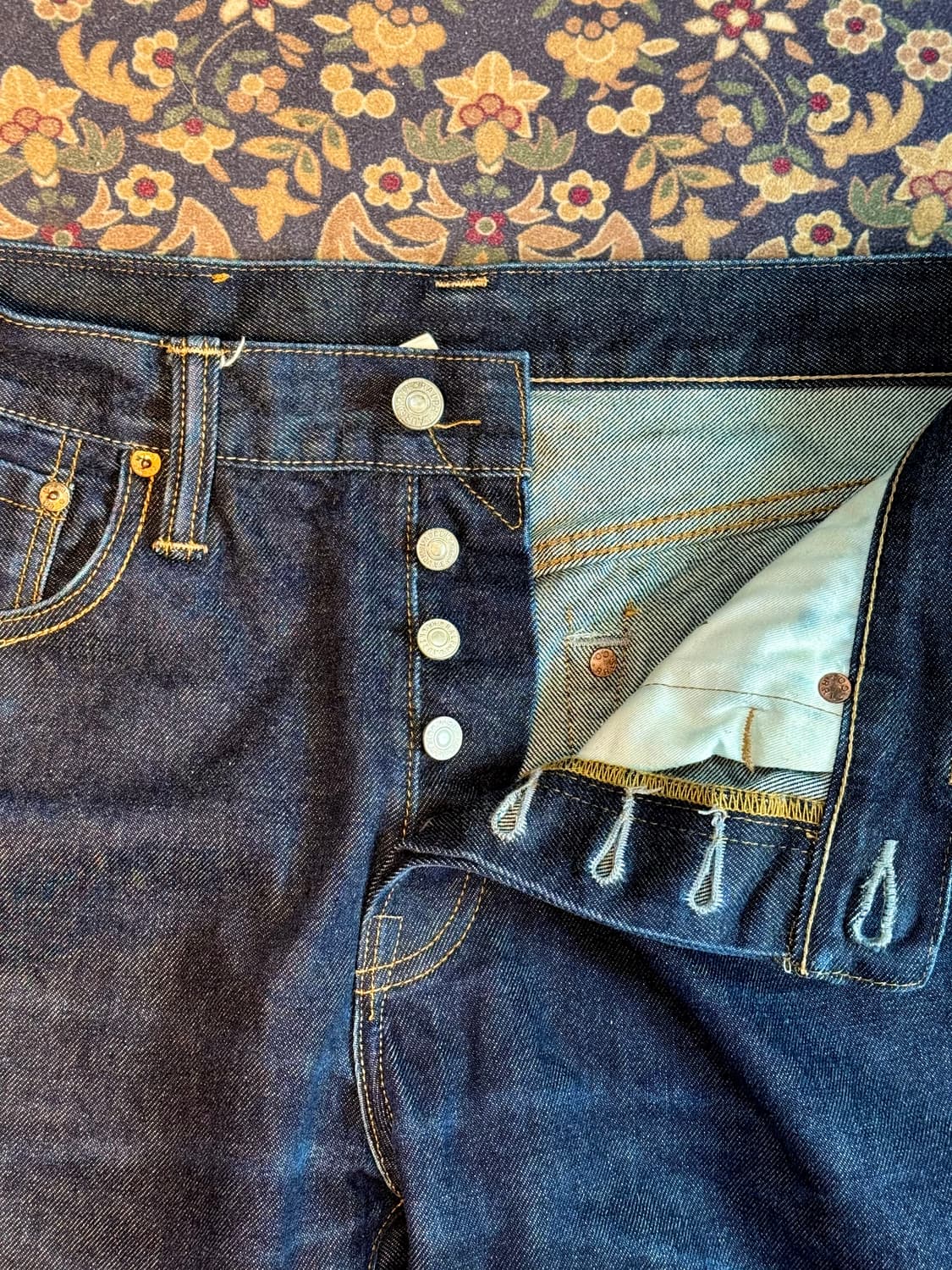 더블알엘 로우 스트레이트 셀비지 데님 상품이미지5