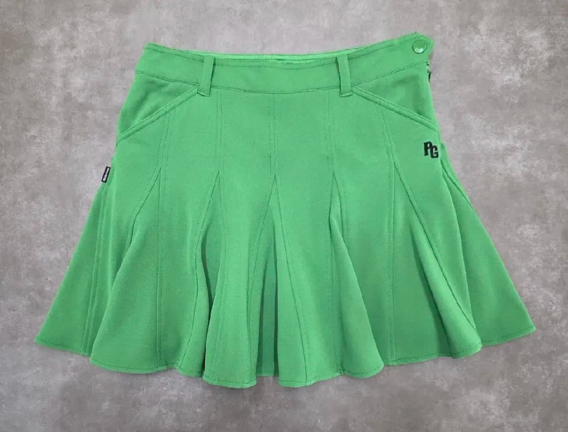 파리게이츠 24년 로고 자수 플라운스 큐롯 스커트 상품이미지4