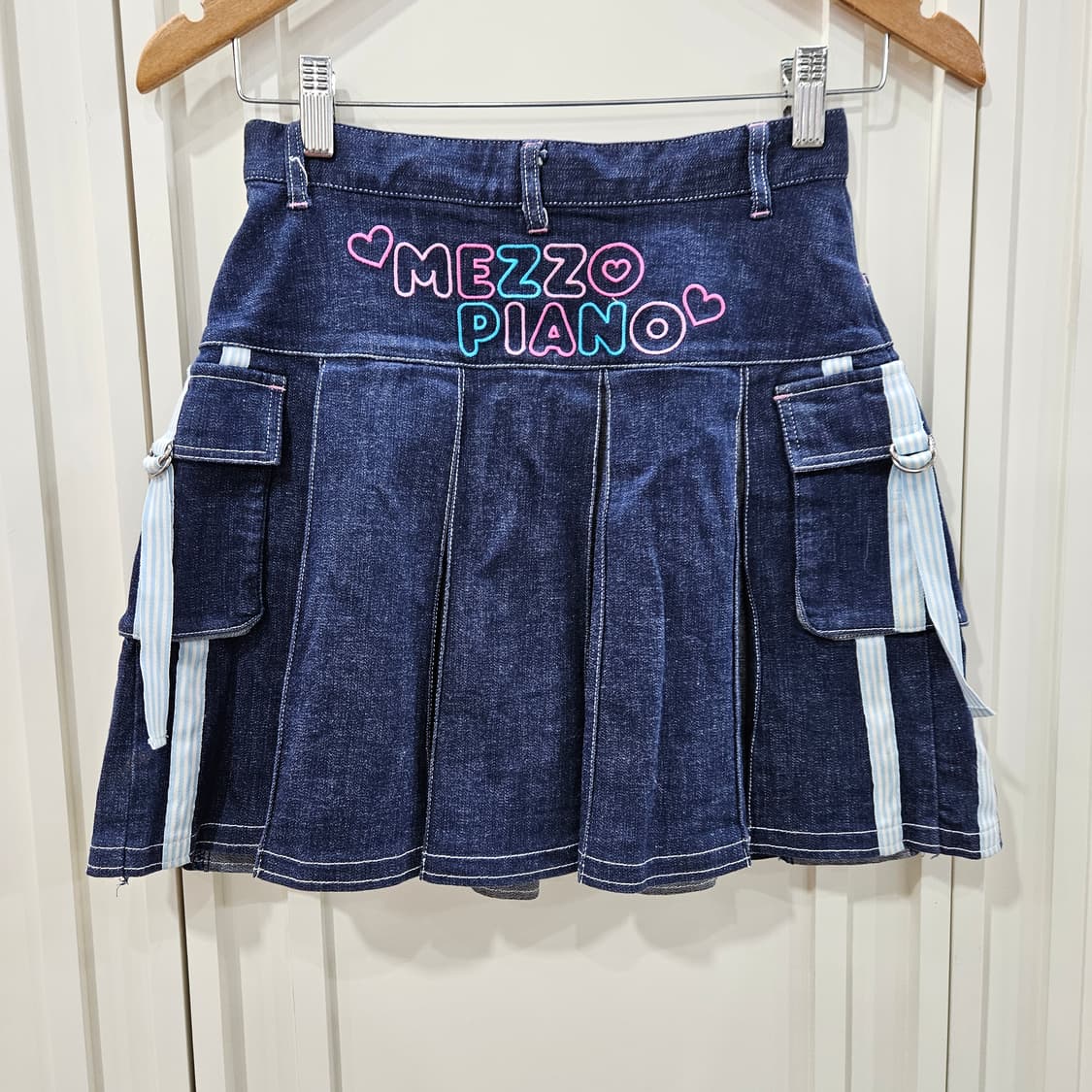 데님 플리츠 스커트 청치마 상품이미지4