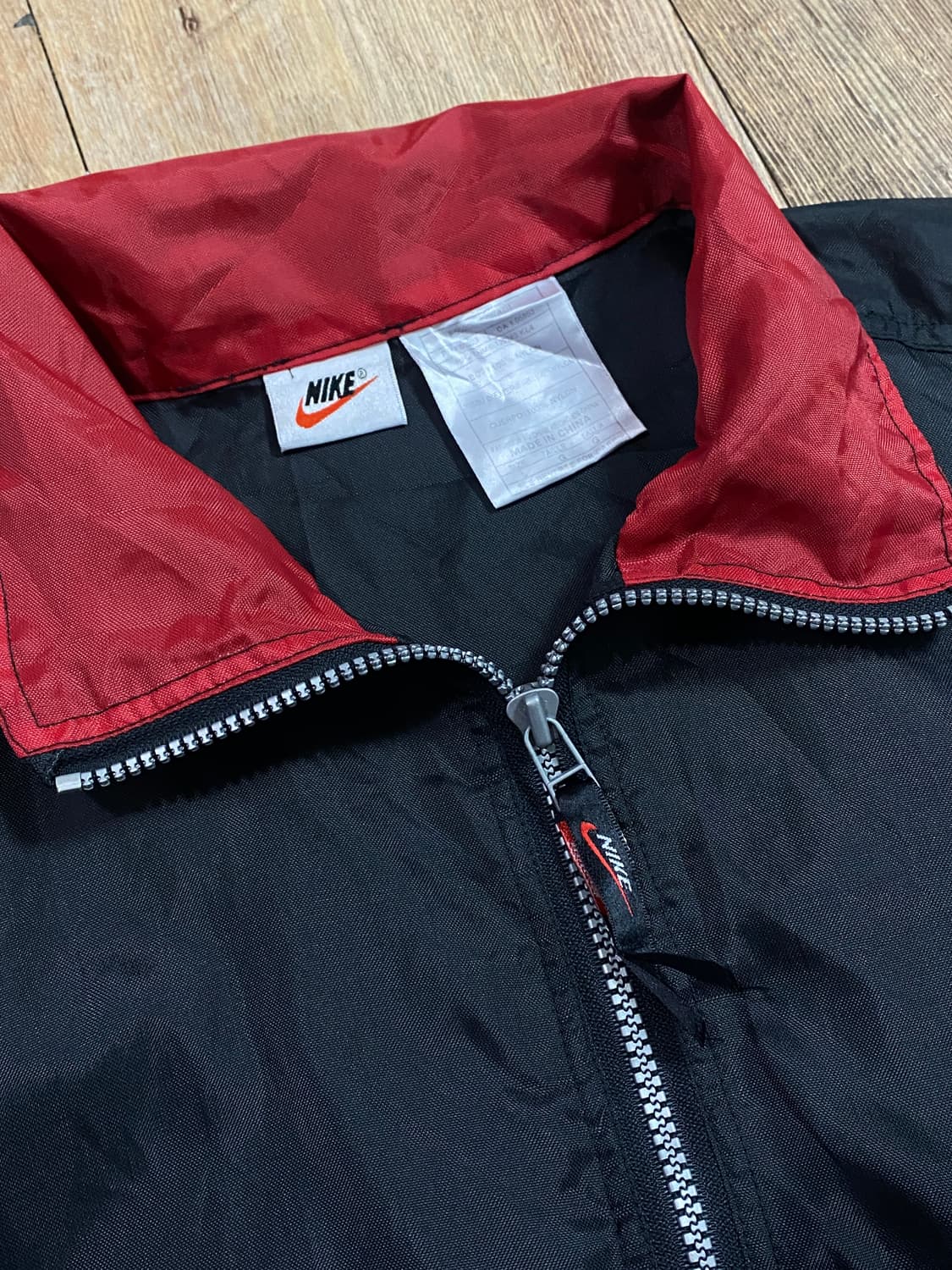 90s 올드스쿨 나이키 나일론 아노락 블랙 L 상품이미지3