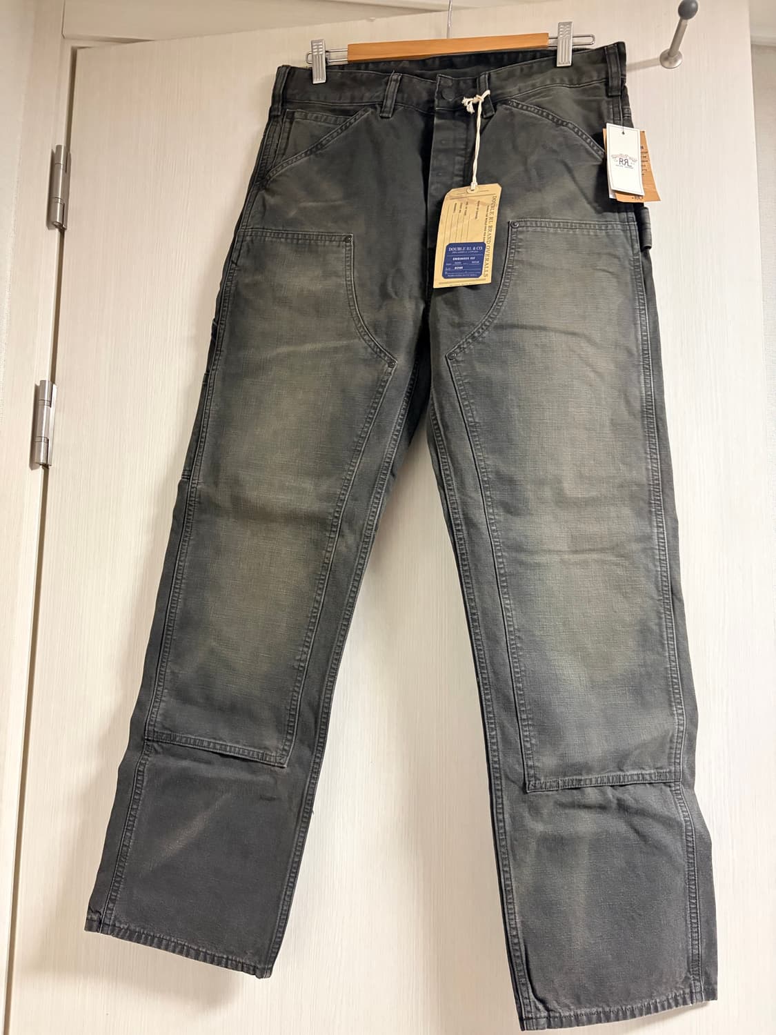 RRL 더블알엘 엔지니어핏 캔버스 카펜터 팬츠 블랙 32/30 상품이미지2