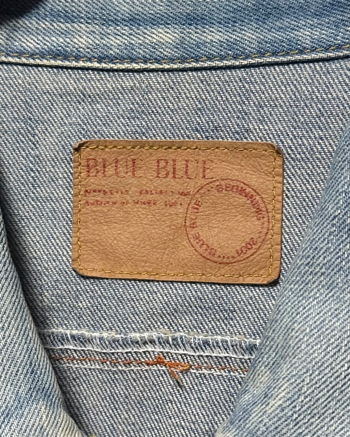 블루보이 트러커 워싱 데님 청자켓 크롭 숏자켓 고스 펑크 락 갸루 로리걸 상품이미지6