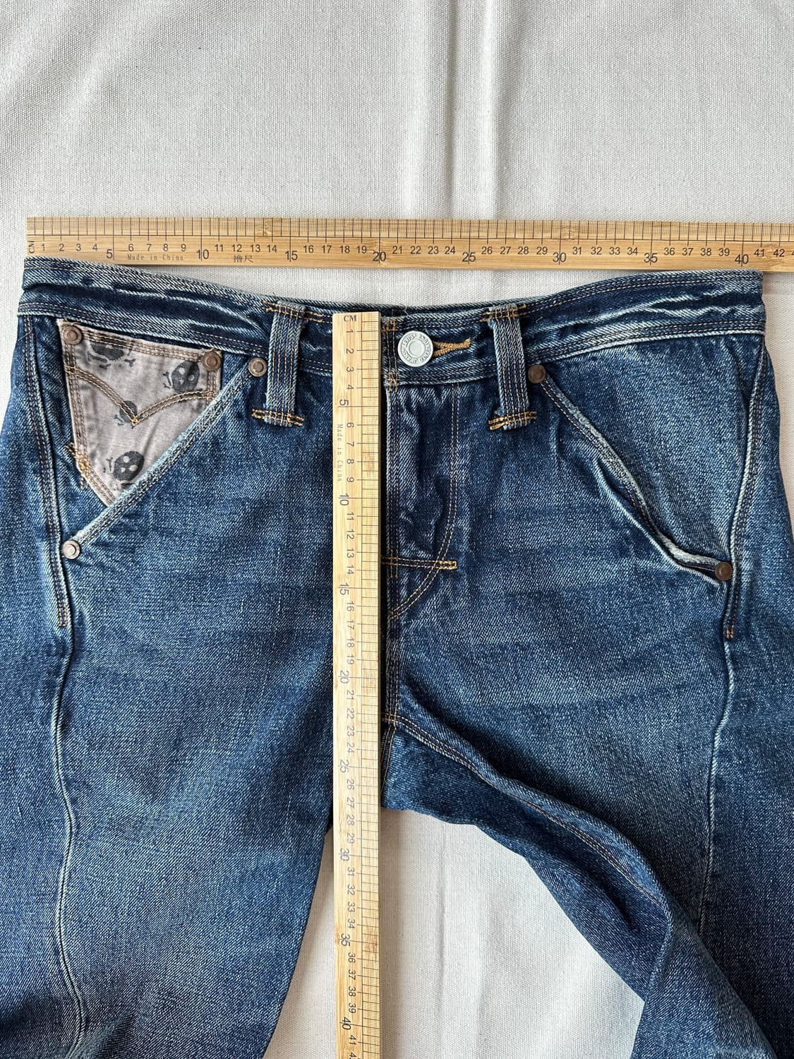 리바이스 엔지니어드진 스컬 디테일 데님팬츠 27 상품이미지9