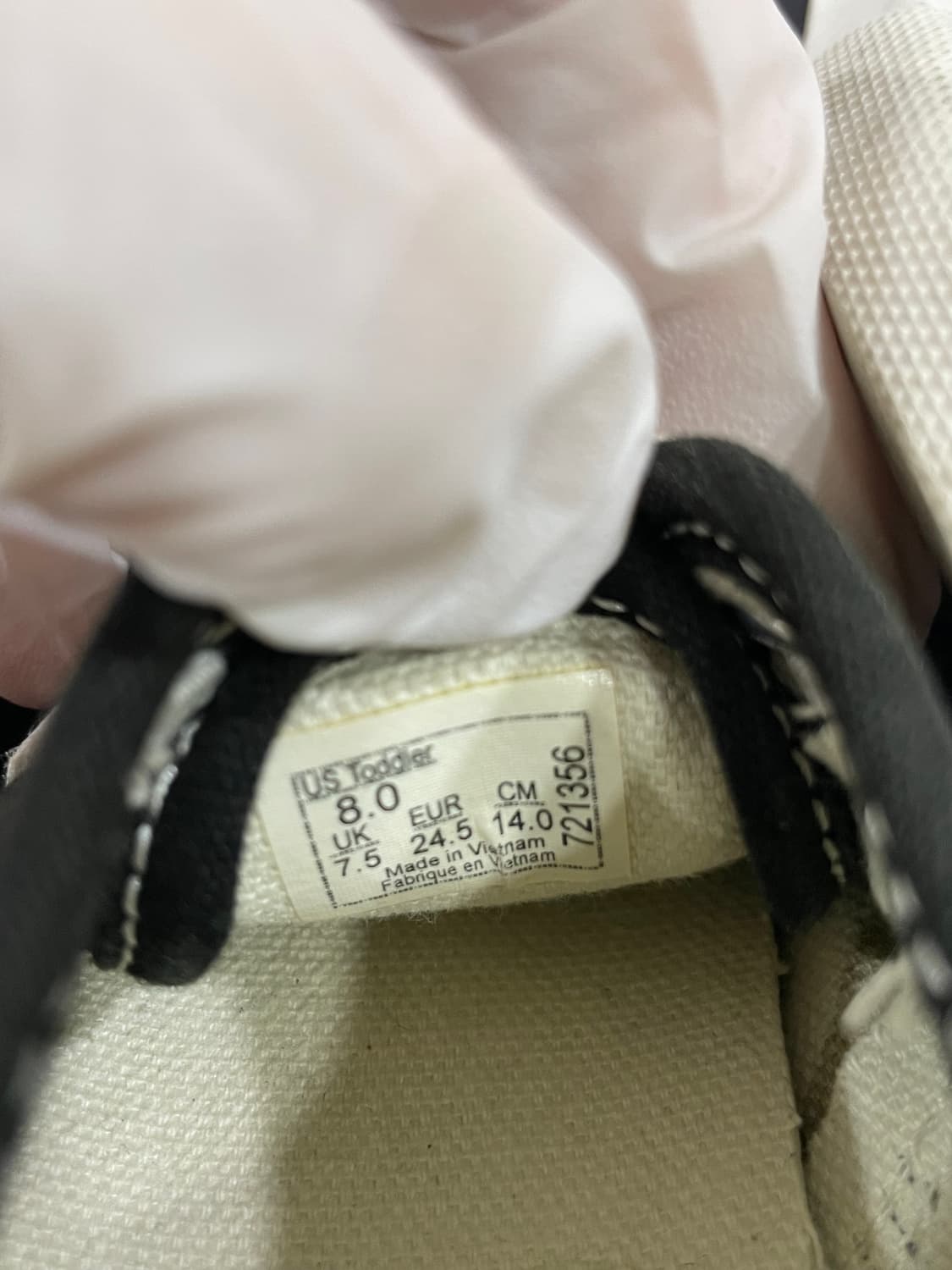 반스 키즈 어센틱 블랙 스니커즈 140mm 상품이미지9