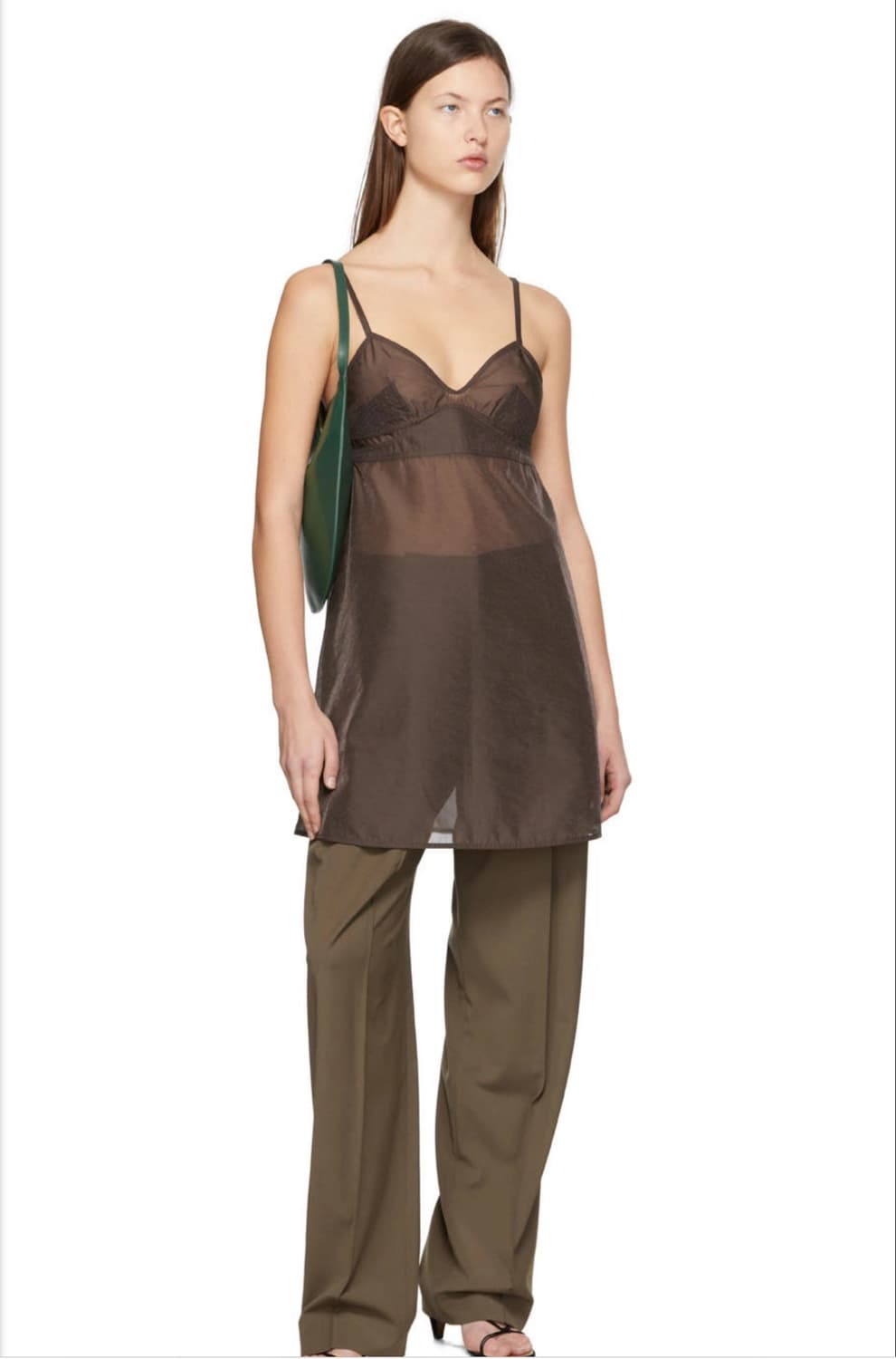 low rise trouser - khaki 상품이미지8