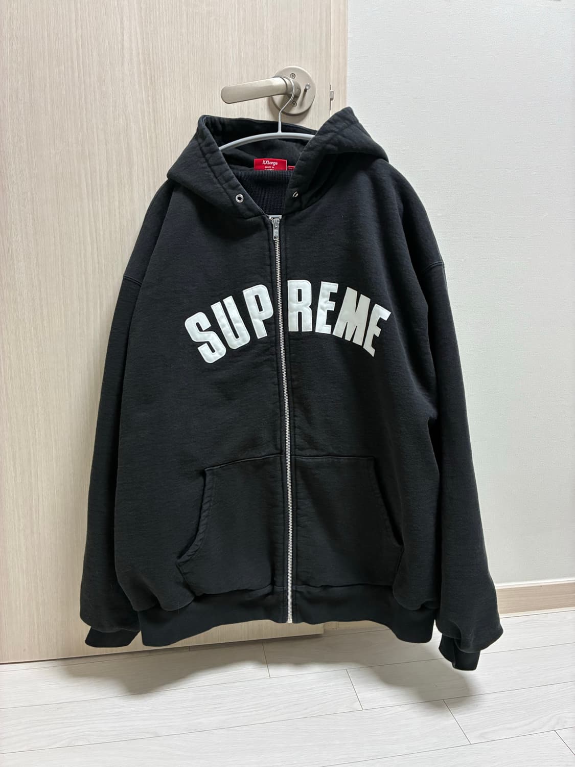 슈프림 아크 써멀 후드집업 블랙 XXL 상품이미지2