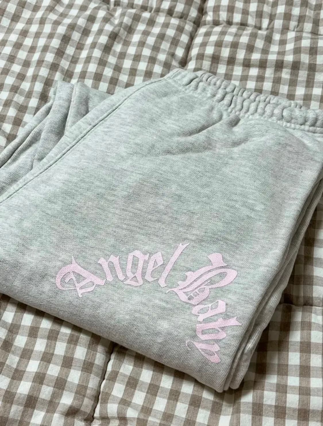 쓰리타임즈 베이비 엔젤 후드티 조거 세트 상품이미지4