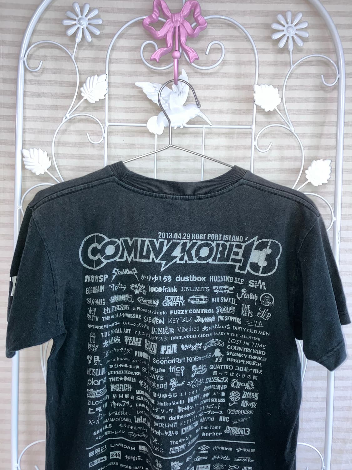 빈티지 블랙 레터링 티셔츠 y2k 스트릿 갸루 펑키 446  상품이미지3