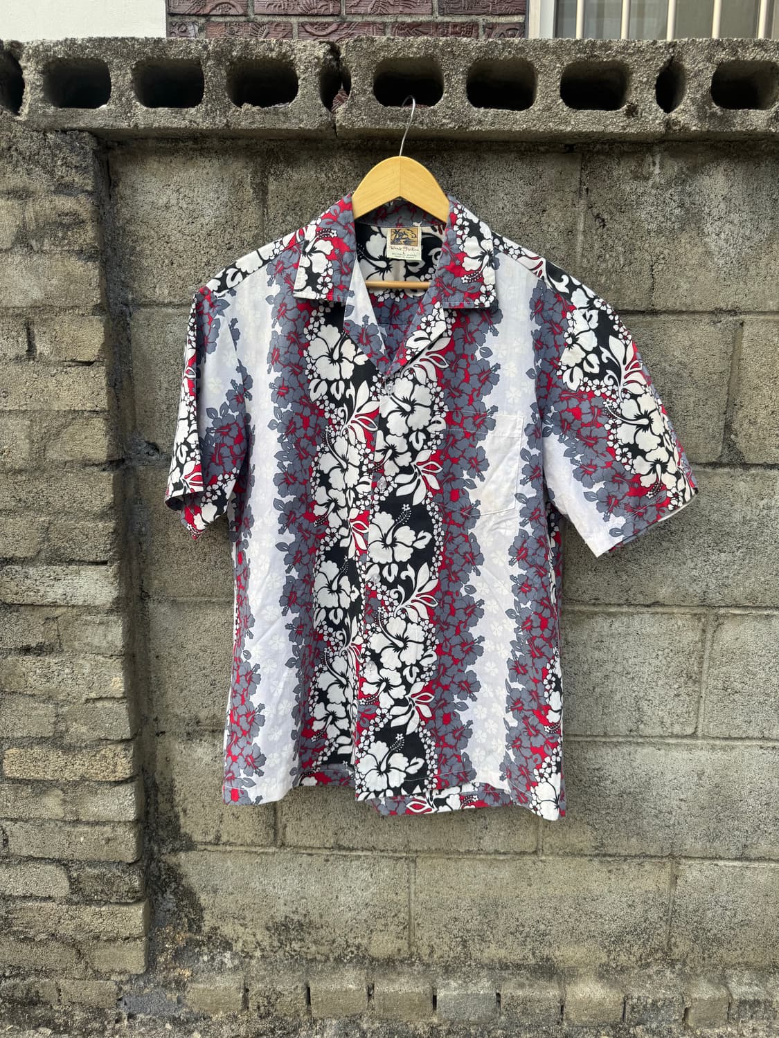 90s winnie fashion 빈티지 플라워 프린팅 하와이안 셔츠 L 상품이미지1