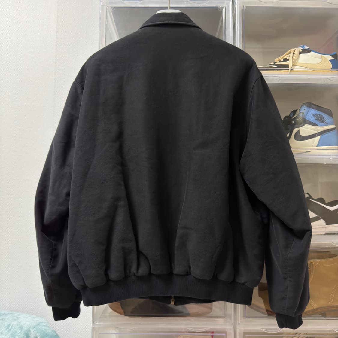 [3]아프레쎄 빈티지 실크 몰스킨 자켓 / 블랙 상품이미지2