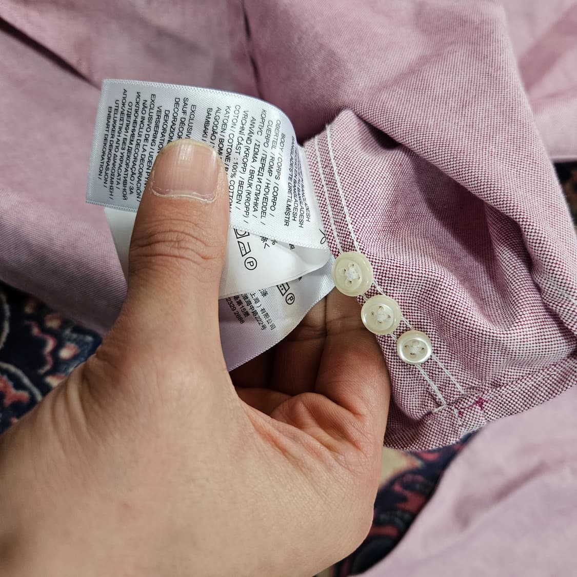 (새상품) 폴로랄프로렌 더스티 핑크 버튼다운 옥스포드 셔츠  상품이미지7