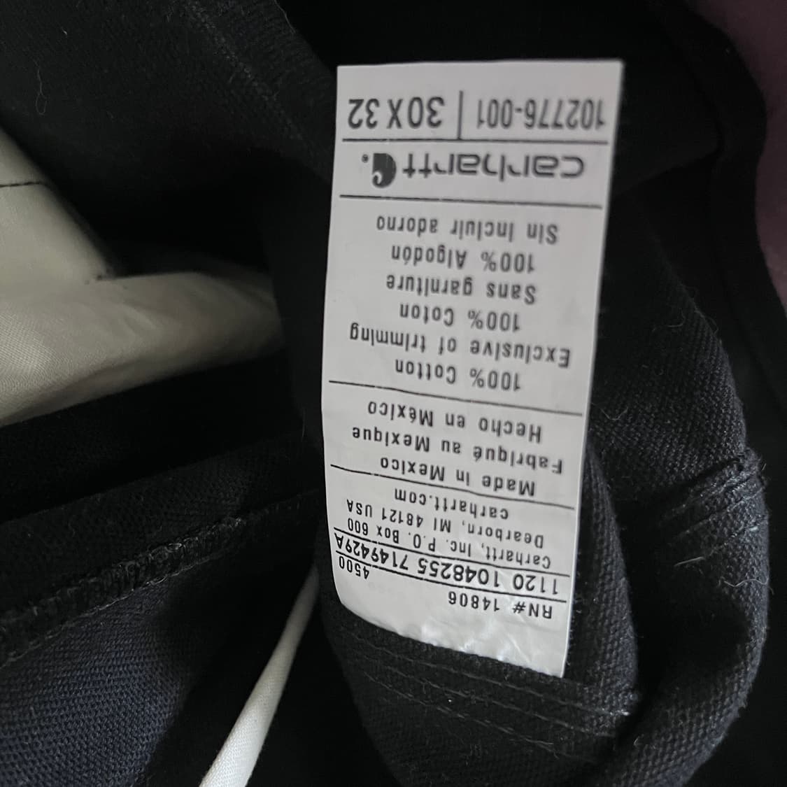 칼하트 빕 데님 오버롤 멜빵바지 상품이미지5