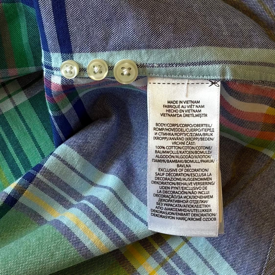 [M/100] 신형 폴로 랄프로렌 Oxford 체크 클래식 핏 셔츠 상품이미지7