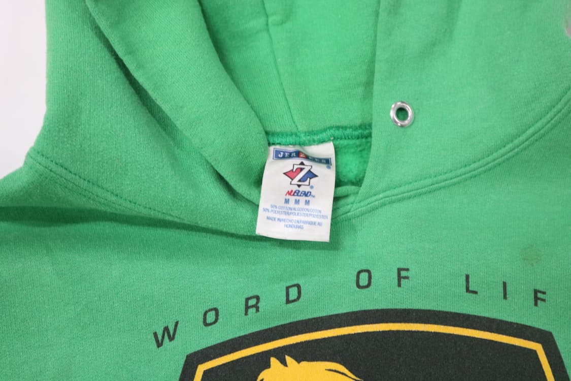 JERZEES 저지스 빈티지 그린 런치 앤 레인저 후드 티셔츠 (M) 상품이미지5