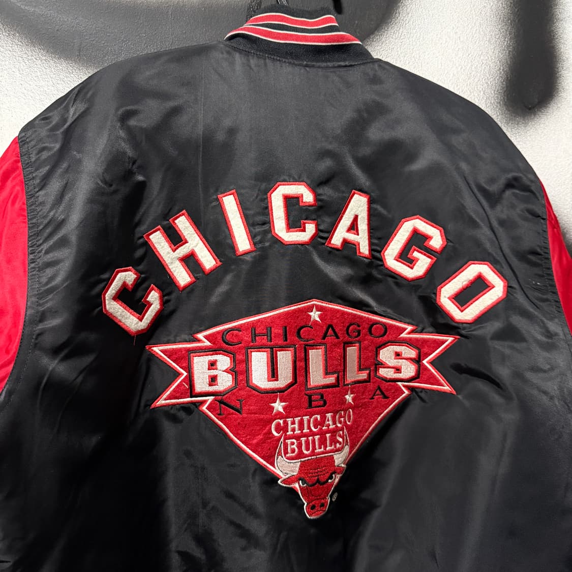 VTG 빈티지 올드스쿨 NBA 시카고 불스 빅 패치 퀼팅 바시티 자켓 상품이미지7