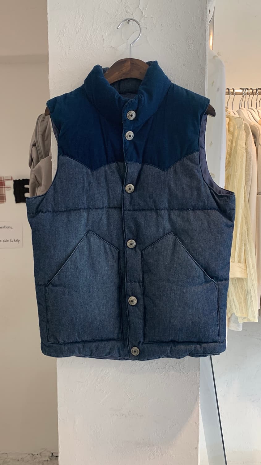 Navy duck vest  상품이미지2