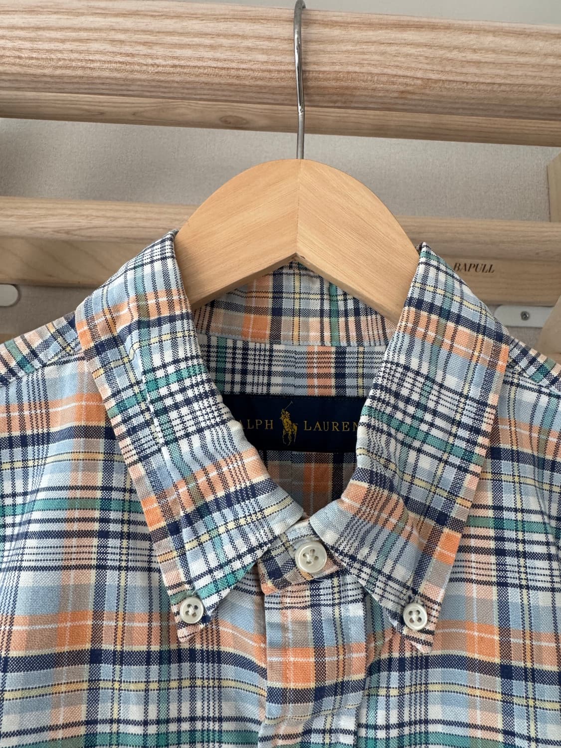 폴로 멀티포니 옥스포드 체크 셔츠 상품이미지3